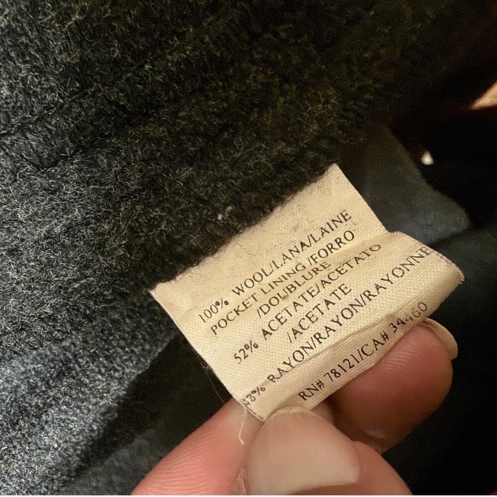 Eileen Fisher Boiled 100% Wool Jacket Gray Size L - Picture 6 of 11